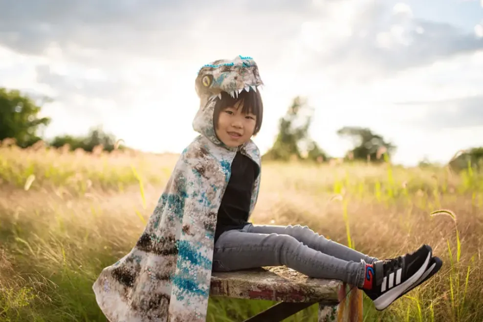 Creative Education of Canada Inc Great Pretenders Raptor Cape Teal/Brown Size 5/6 Outlet