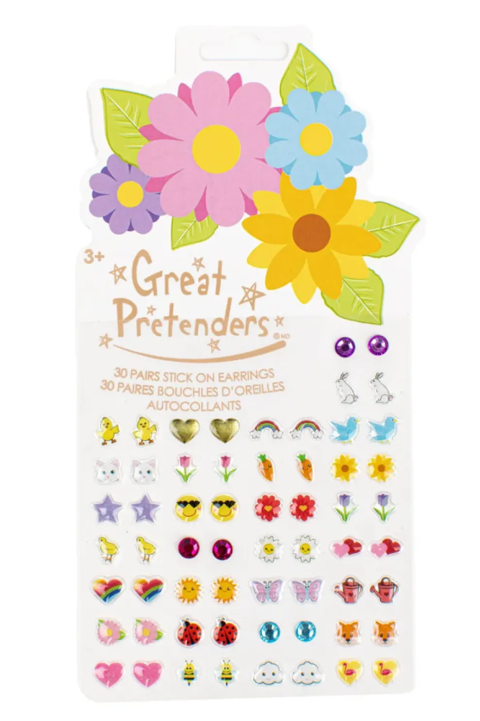 Creative Education of Canada Inc Great Pretenders Sticker Earrings: Spring Flower Discount