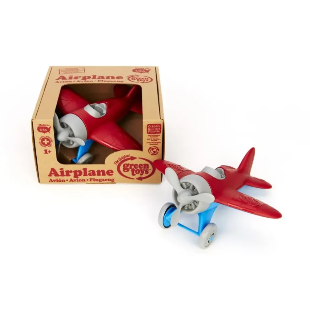 Green Toys Airplane Red Hot