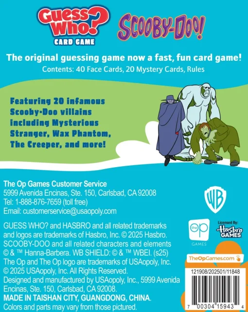 usaopoly GUESS WHO?® Card Game: Scooby-Doo! Discount