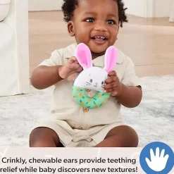 Gund Ms. Rachel Little Hop Bunny Soft Rattle New