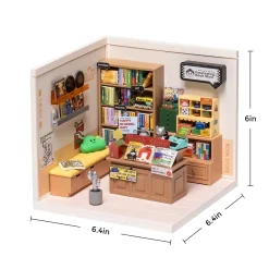 Hands Craft US, Inc. Hands Craft DIY Miniature House Kit: Fascinating Book Store Clearance