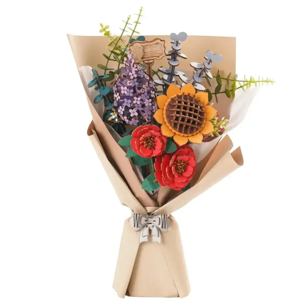 Hands Craft US, Inc. Hands Craft DIY Wooden Flower Bouquet Best