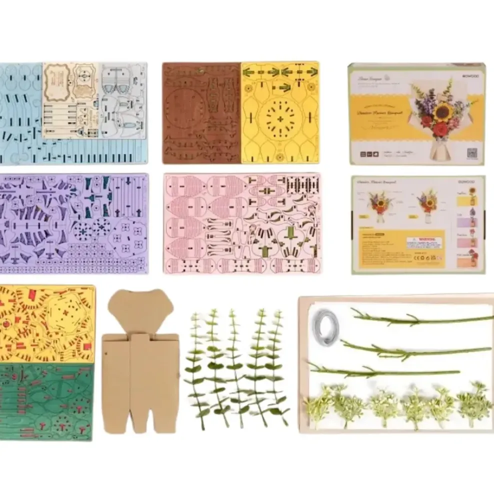 Hands Craft US, Inc. Hands Craft DIY Wooden Flower Bouquet Best