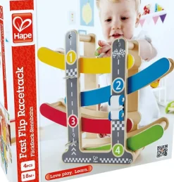 Hape Fast Flip Kid's Wooden Racetrack Toy Sale