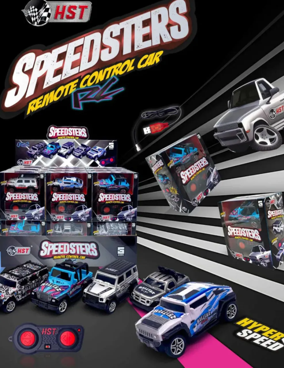HST Speedsters Remote Control Cars Assorted Sale