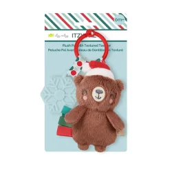 Itzy Ritzy Holiday Bear Itzy Pal™ Plush + Teether Fashion