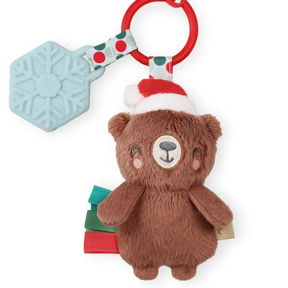 Itzy Ritzy Holiday Bear Itzy Pal™ Plush + Teether Fashion