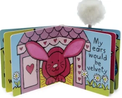 Jellycat Board Book If I Were A Rabbit Pink Clearance