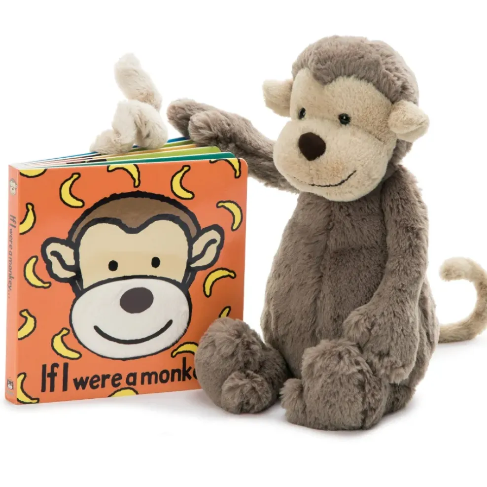 Jellycat Board Book If I Were A Monkey New