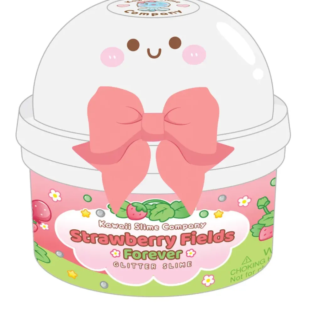 Kawaii Company Kawaii Slime: Strawberry Fields Forever Glitter Slime Fashion