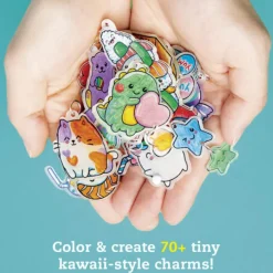 Scholastic Klutz® Color & Shrink Charms: Kawaii Style New