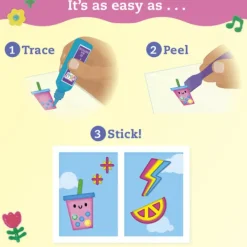 Scholastic Klutz® Paint & Peel Jelly Stickers: Glitter Goals! Clearance