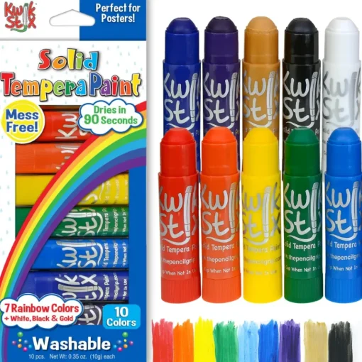 The Pencil Grip Kwik Stix Tempera Paint- Rainbow Set (10 colors) Online