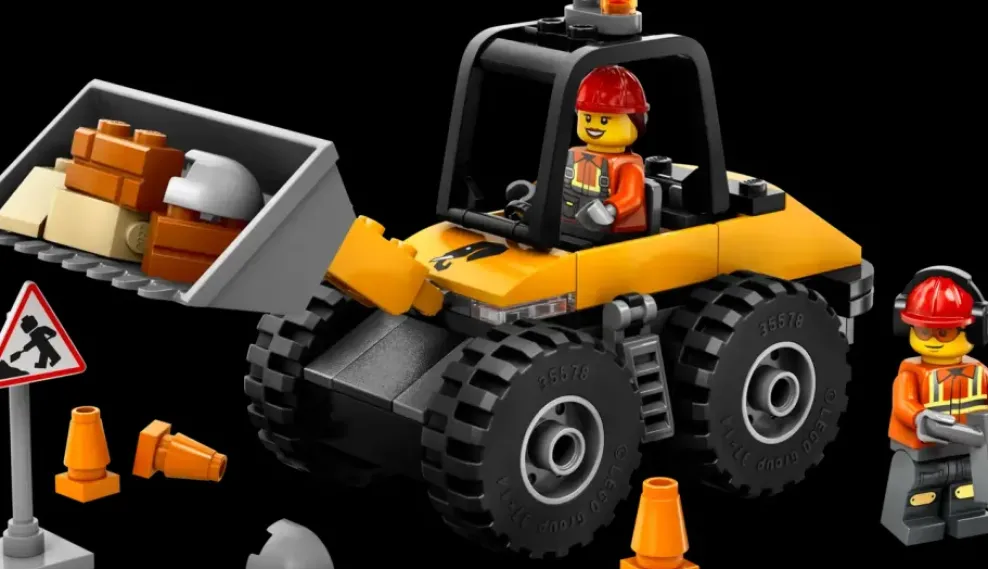 LEGO ® City Yellow Construction Wheel Loader 60450 Clearance