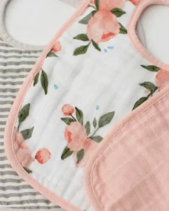 Little Unicorn Cotton Muslin Classic Bib Watercolor Rose Best