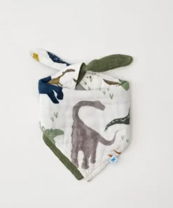 Little Unicorn Cotton Muslin Reversible Bandana Bib Dino Friends Online