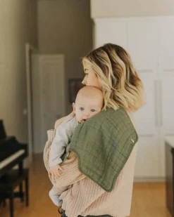 Little Unicorn Cotton Muslin Burp Cloth Fern Fashion