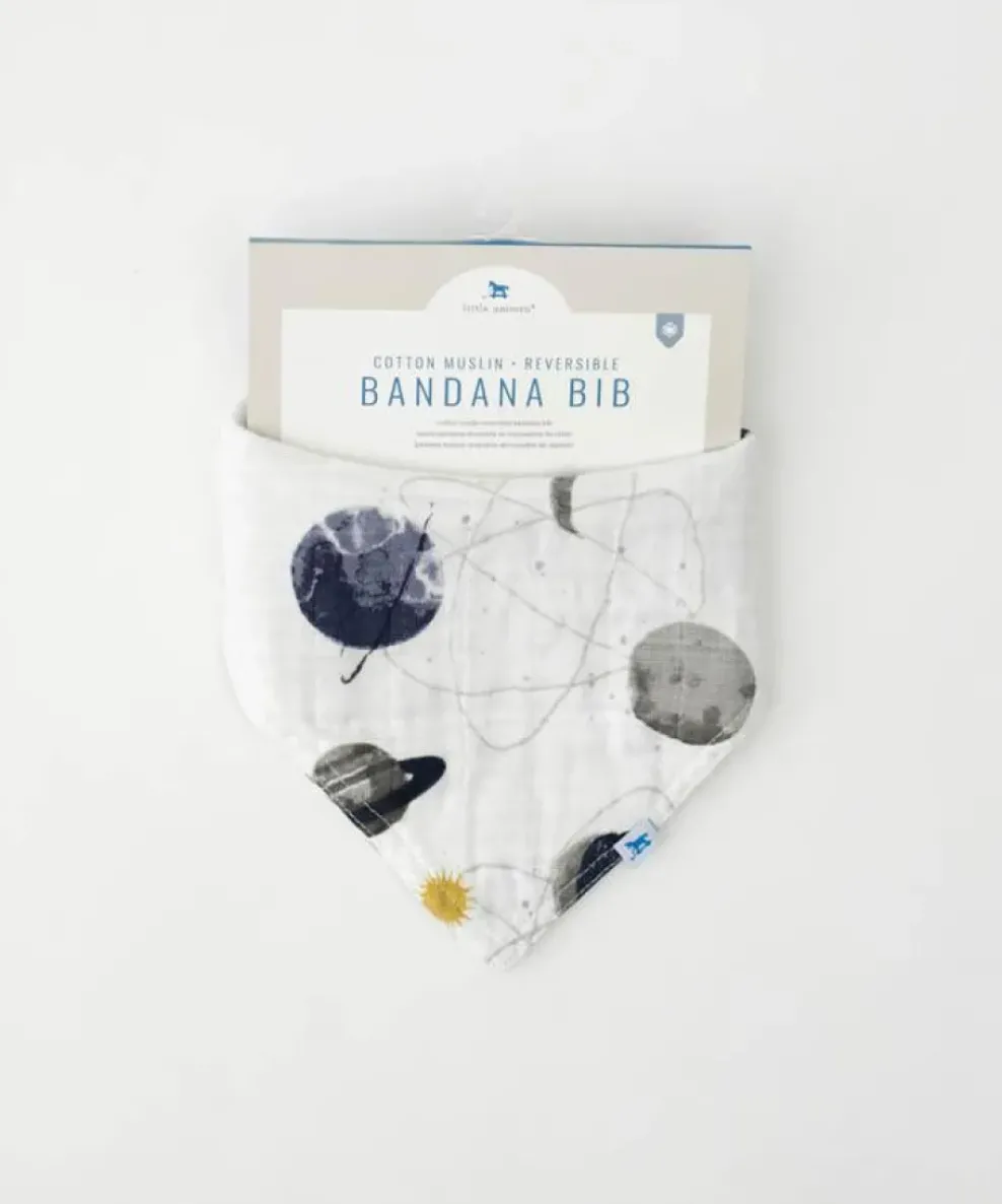 Little Unicorn Cotton Muslin Reversible Bandana Bib Planetary Discount