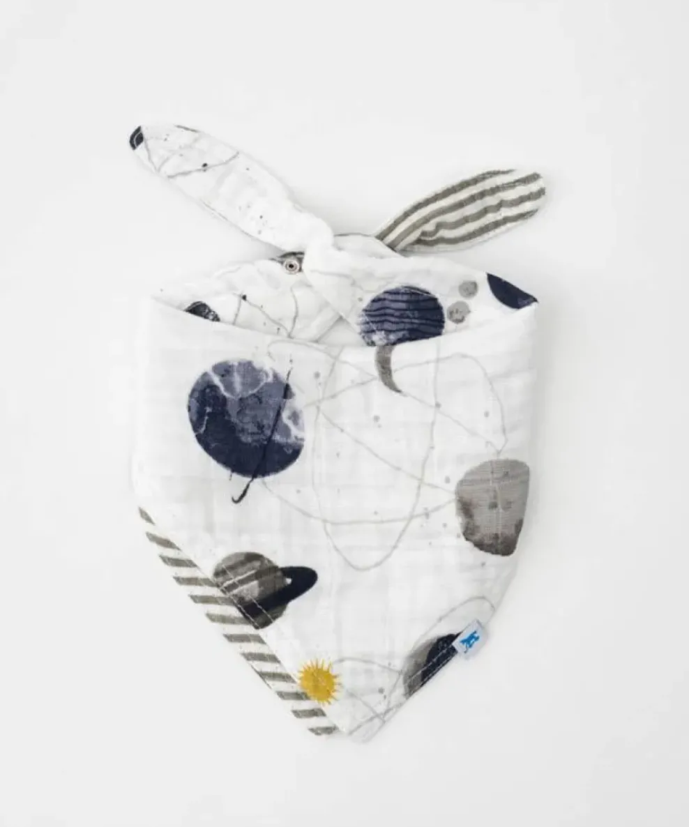 Little Unicorn Cotton Muslin Reversible Bandana Bib Planetary Discount