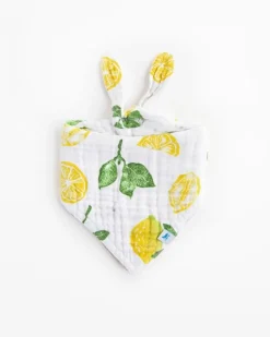 Little Unicorn Cotton Muslin Reversible Bandana Bib Lemon Drop Best