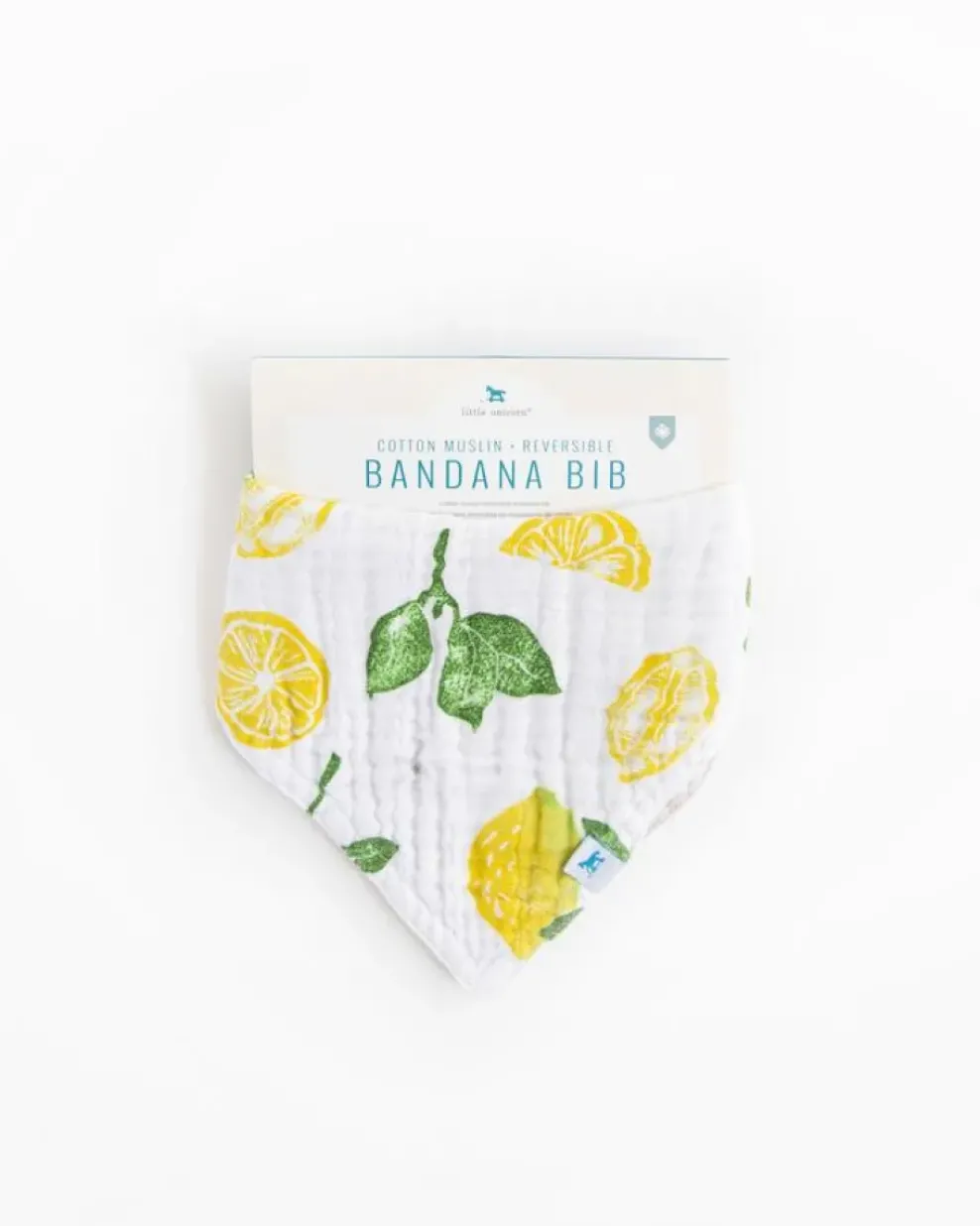 Little Unicorn Cotton Muslin Reversible Bandana Bib Lemon Drop Best