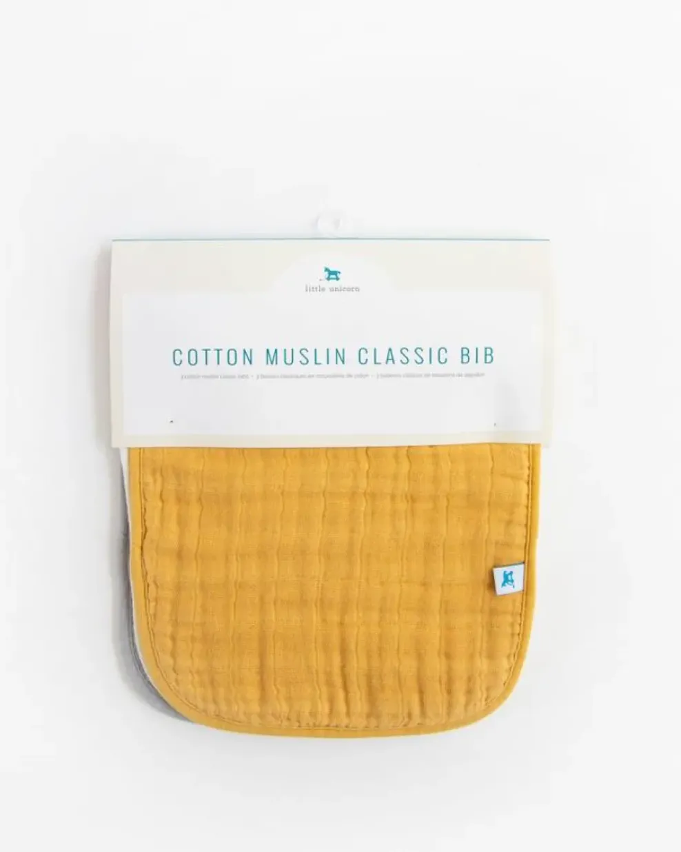 Little Unicorn Cotton Muslin Classic Bib Mustard Hot