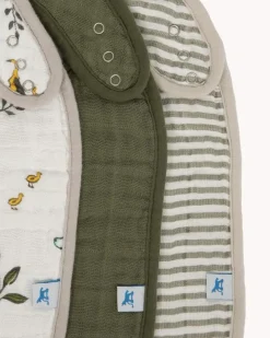 Little Unicorn Cotton Muslin Classic Bib Forest Friends Best
