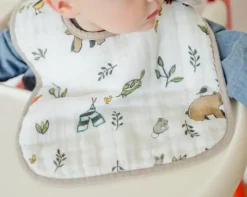 Little Unicorn Cotton Muslin Classic Bib Forest Friends Best