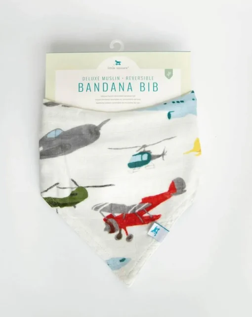 Little Unicorn Deluxe Muslin Reversible Bandana Bib Air Show Online
