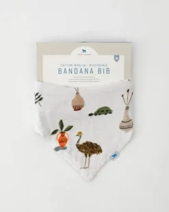 Little Unicorn Deluxe Muslin Reversible Bandana Bib Safari Social Online