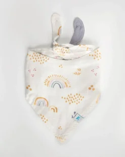 Little Unicorn Deluxe Muslin Reversible Bandana Bib Rainbow Raindrop Fashion