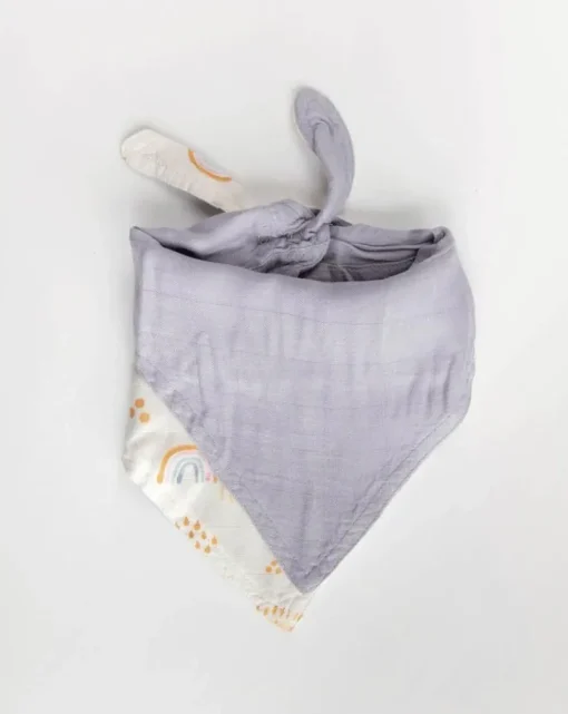Little Unicorn Deluxe Muslin Reversible Bandana Bib Rainbow Raindrop Fashion