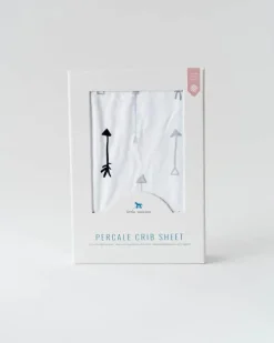 Little Unicorn Percale Muslin Crib Sheet Arrows Online