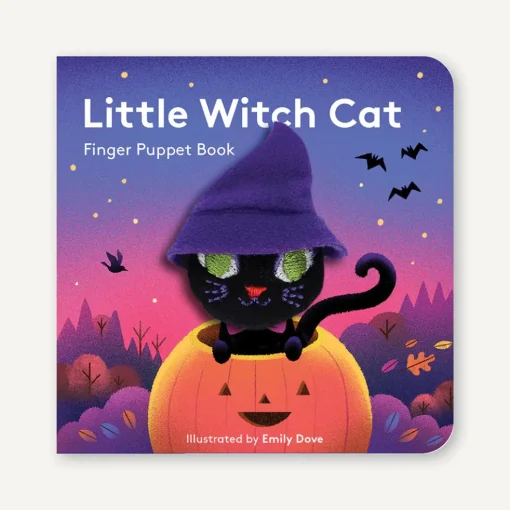 Chronicle Books Little Witch Cat Finger Puppet Board Book Fashion