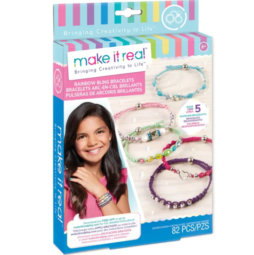 Make It Real : Rainbow Bling Bracelets Outlet