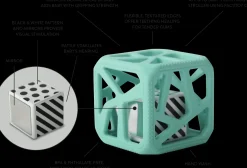 Malarkey Kids Malarky Kids® Chew Cube Silicone Rattle (Grey) Fashion