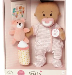 Manhattan Toy ® Love, Stella Sleepy Time Set Beige Doll with Brown Tuft New