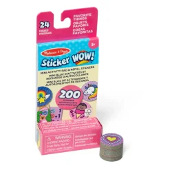 Melissa and Doug Melissa & Doug® Sticker WOW!® Mini Activity Pad & Refill Stickers - Favorite Things (200+ Stickers, Stamper Not Included) Sale