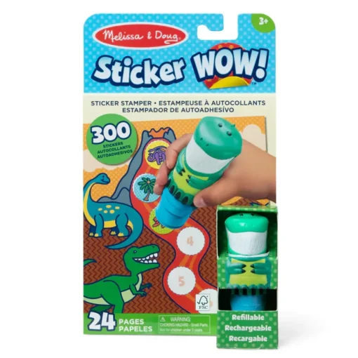 Melissa and Doug Melissa & Doug® Sticker WOW!® Activity Pad & Sticker Stamper - Dinosaur New