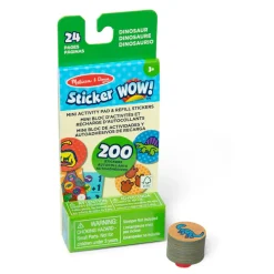 Melissa and Doug Melissa & Doug® Sticker WOW!® Mini Activity Pad & Refill Stickers - Dinosaur (200+ Stickers, Stamper Not Included) Best
