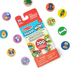 Melissa and Doug Melissa & Doug® Sticker WOW!® Mini Activity Pad & Refill Stickers - Pets (200+ Stickers, Stamper Not Included) Fashion