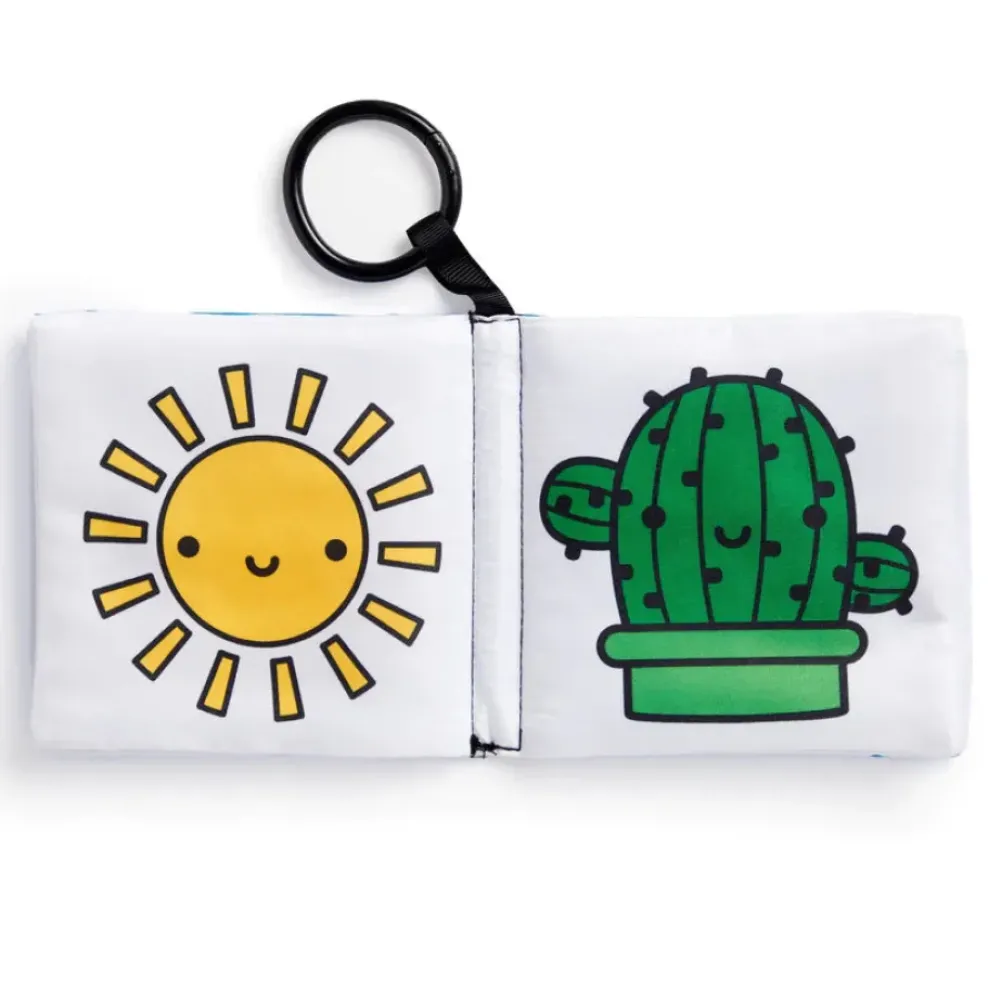 Mudpuppy Crinkle Fabric Stroller Book: Rainbow World New