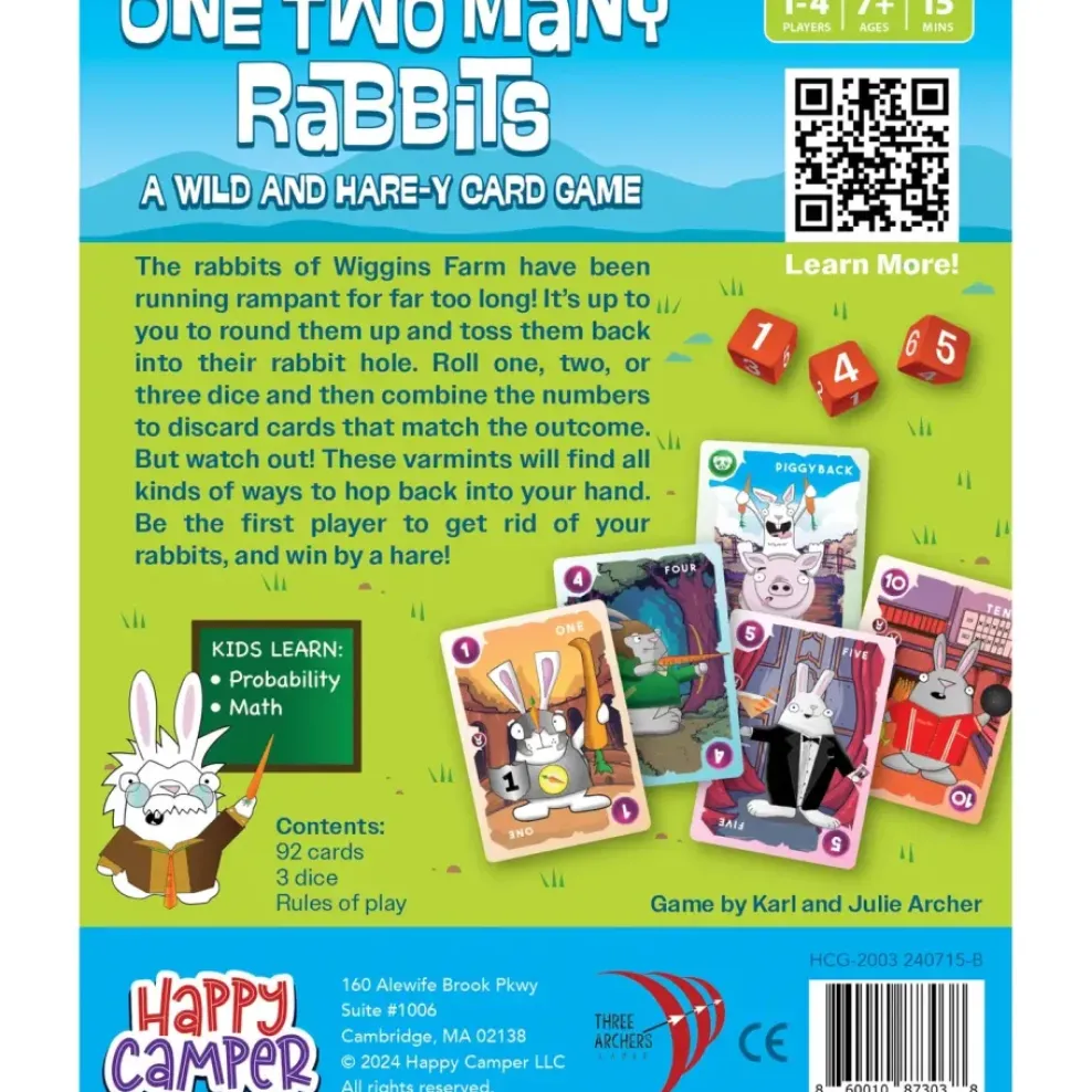 Happy Camper One Two Many Rabbits - A Wild & Harey Card Game Best