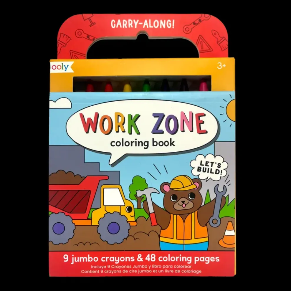 Ooly Carry-Along Coloring Book - Work Zone Discount