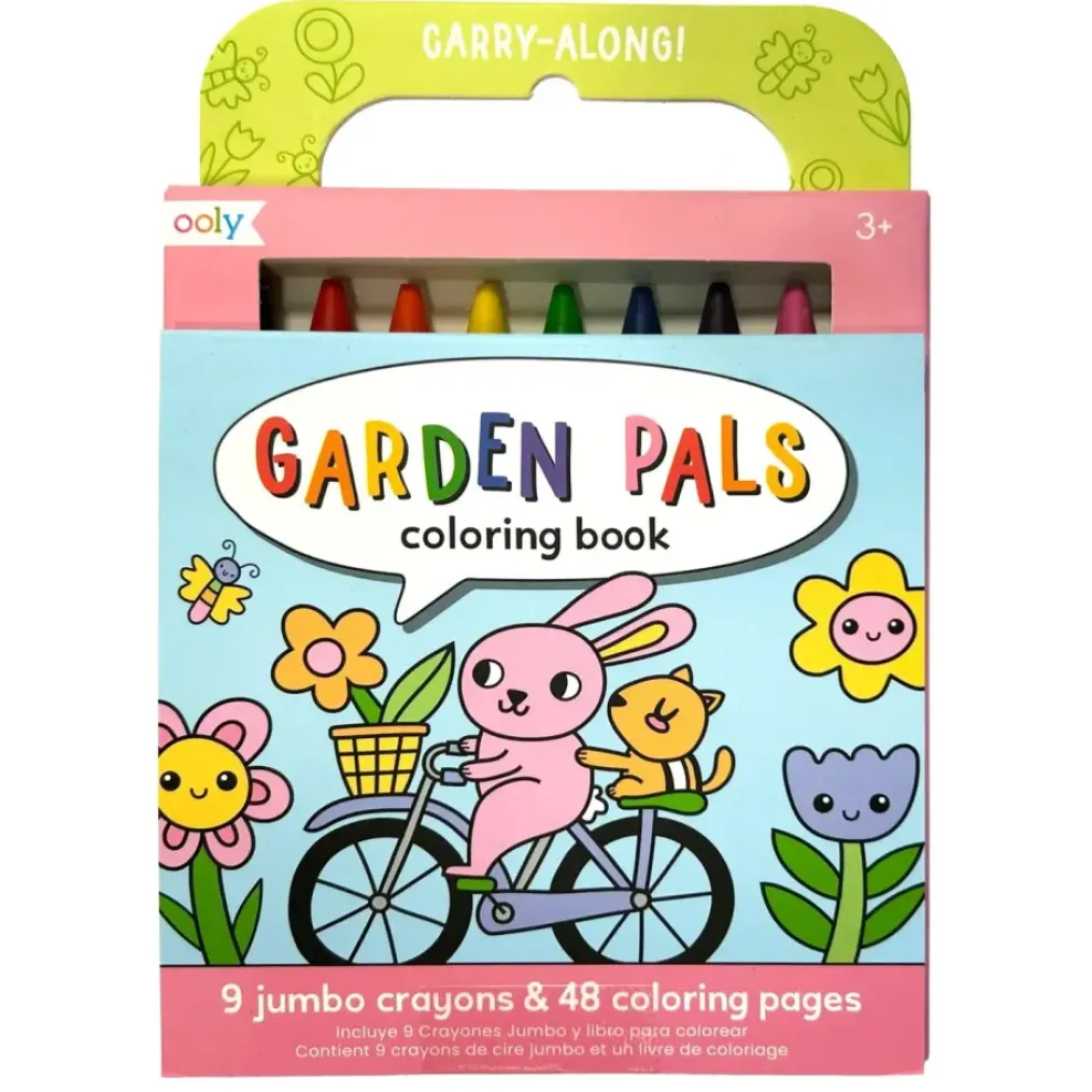 Ooly Carry-Along Coloring Book - Garden Pals Clearance