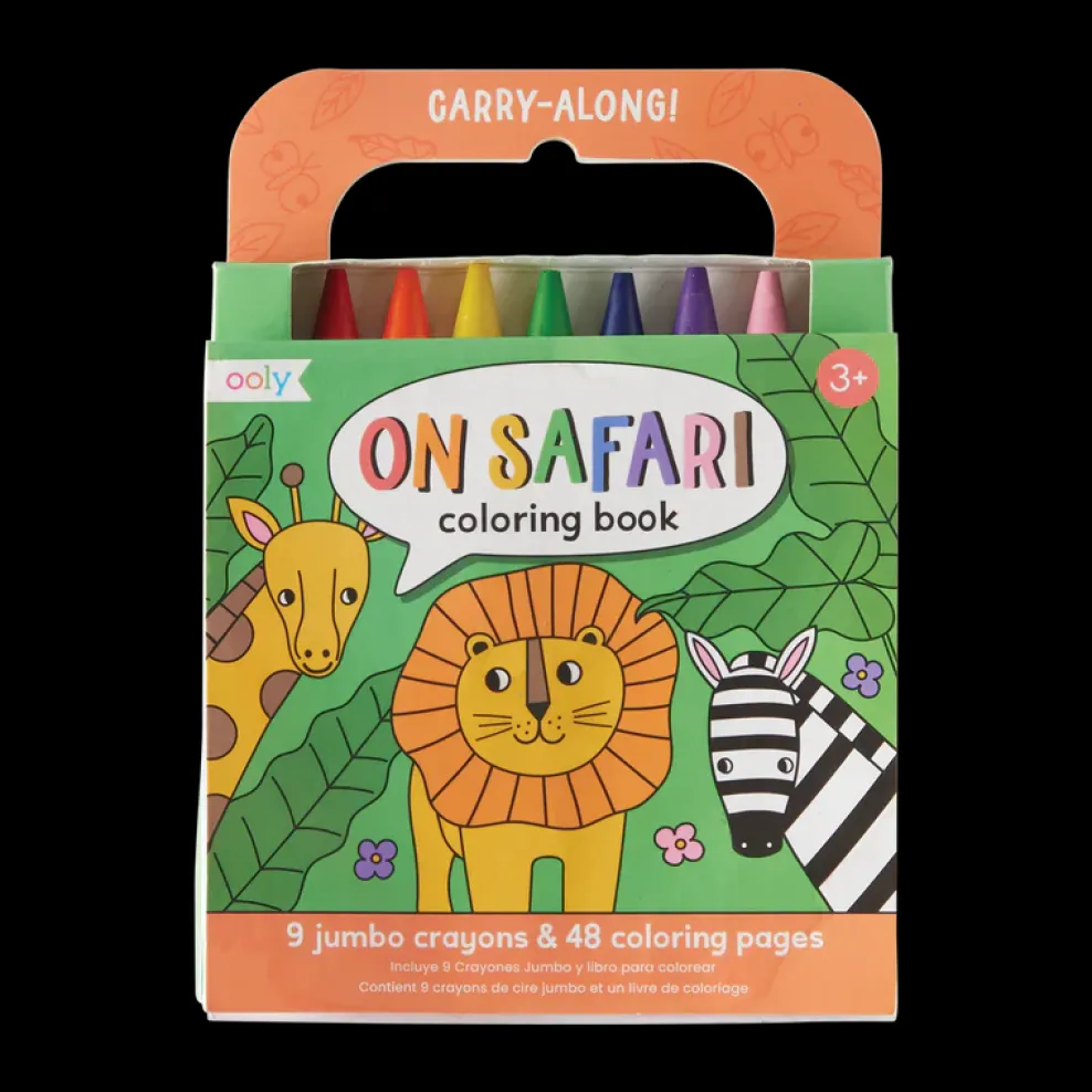 Ooly Carry-Along Coloring Book - On Safari Fashion