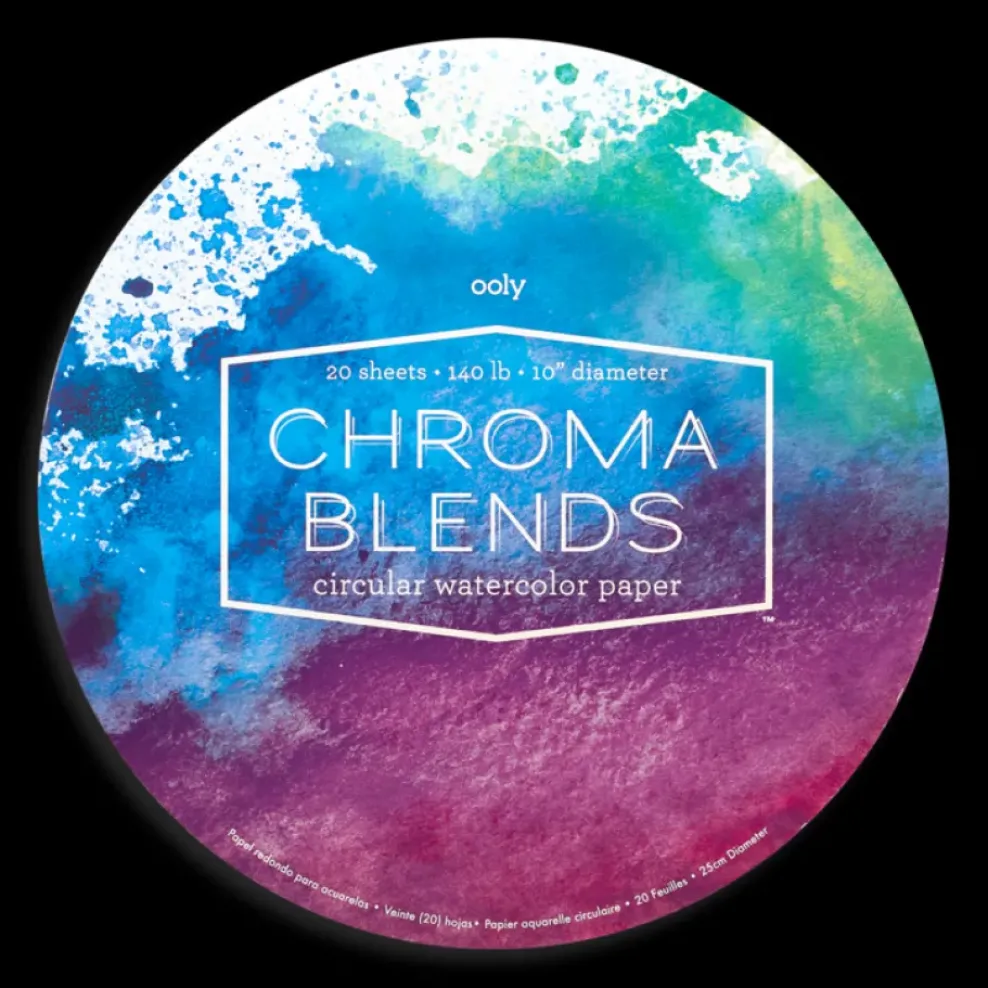 Ooly Chroma Blends Circular Watercolor Paper New