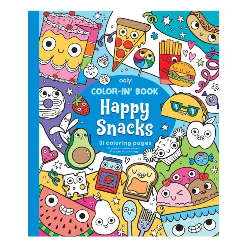 Ooly Color-In' Book - Happy Snacks Fashion