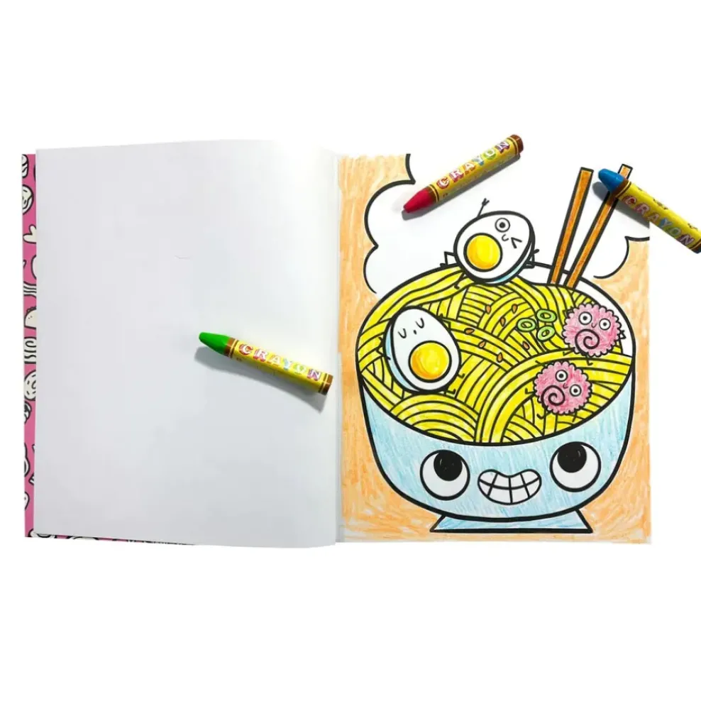 Ooly Color-In' Book - Happy Snacks Fashion